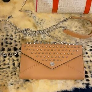 Rebecca Miinkoff - Studded Tan Chain Shoulder Bag